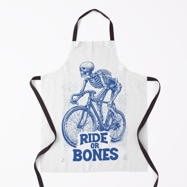 Item preview, RIDE OR BONES – Skeleton on Fixed Gear Bike | Urban Punk Cycling Art designed and sold by Absyntart.