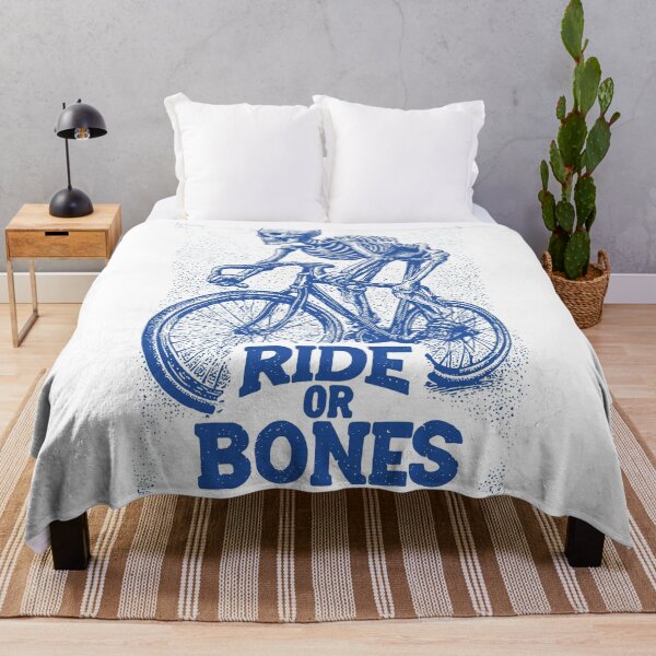 Item preview, RIDE OR BONES – Skeleton on Fixed Gear Bike | Urban Punk Cycling Art designed and sold by Absyntart.