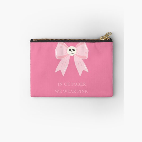 Item preview, In October We Wear Pink - Cute Pastel Goth Bow Design designed and sold by aesthmerch.