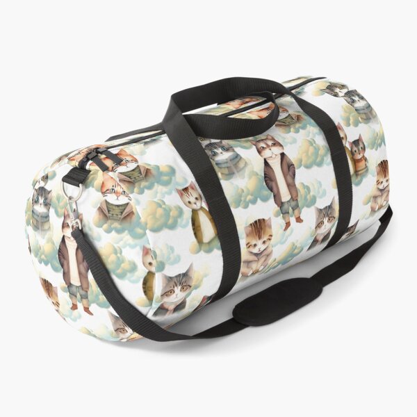 Item preview, Watercolor Cats and Clouds Pattern | Cat Art designed and sold by UnhingedBird.