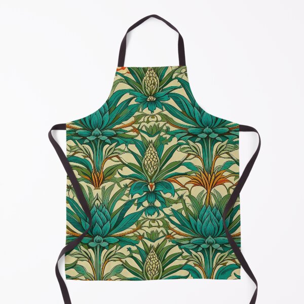 Item preview, William Morris Style Victorian Aloe Leaf Pattern Print designed and sold by LanaGustavsson.