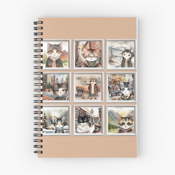 Item preview, Vintage Cat Art: Anthropomorphic Cat Portrait Pattern | Cat Art | Watercolor Painting | Anthropomorphic Animal Portrait designed and sold by UnhingedBird.