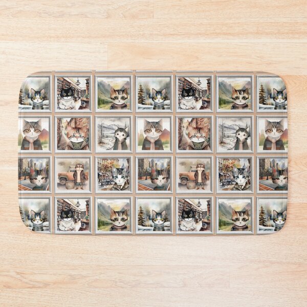 Item preview, Vintage Cat Art: Anthropomorphic Cat Portrait Pattern | Cat Art | Watercolor Painting | Anthropomorphic Animal Portrait designed and sold by UnhingedBird.
