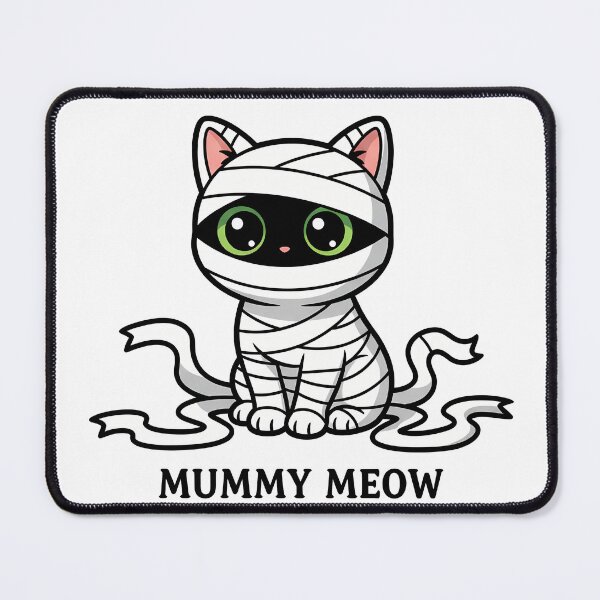 Item preview, Mummy Meow Wrapped Cat Bandages Halloween Cute designed and sold by GizmoDesign.