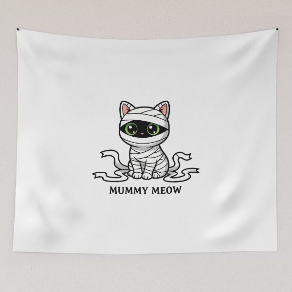 Item preview, Mummy Meow Wrapped Cat Bandages Halloween Cute designed and sold by GizmoDesign.