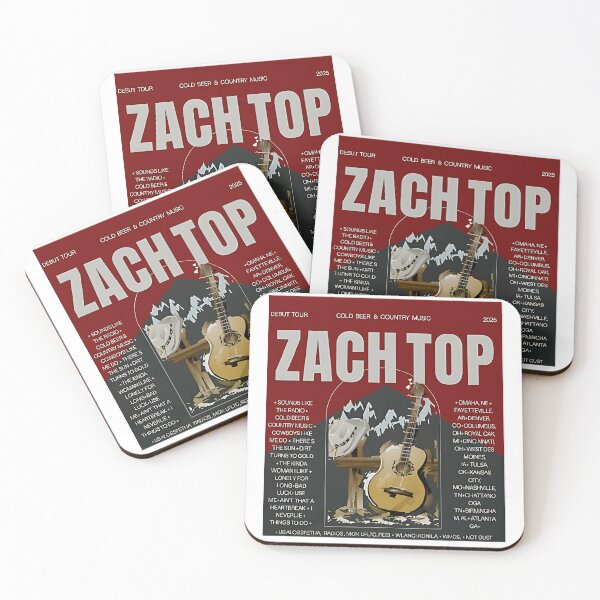 Item preview, Zach Top | Cold Beer & Country Music Tour 2025 t-shirt | Comfy Cozy Tshirt designed and sold by S3YxWiIe4u.