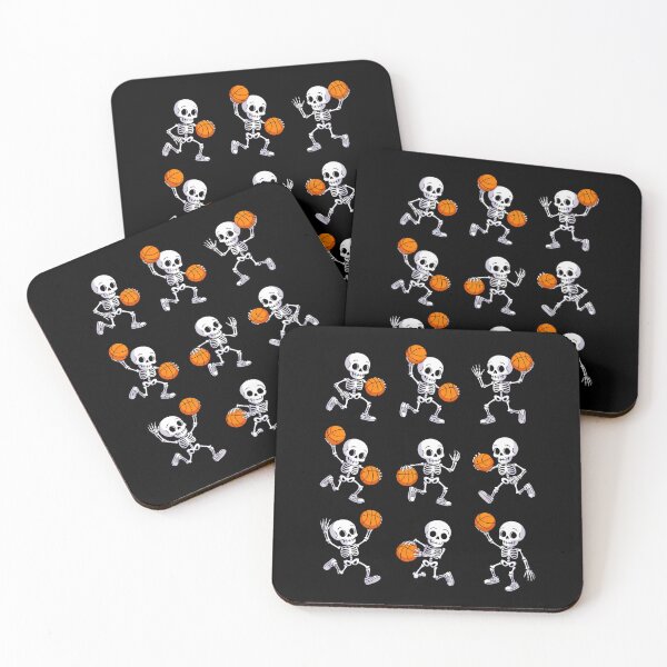 Item preview, Halloween Basketball Skeletons Dunking Dribble designed and sold by ValerieRodrigue.