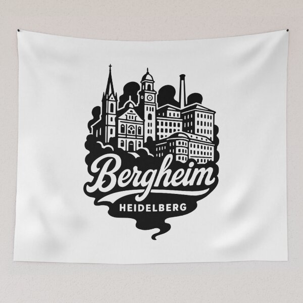 Item preview, Bergheim Heidelberg Neighborhood Skyline Art designed and sold by Boogosh.