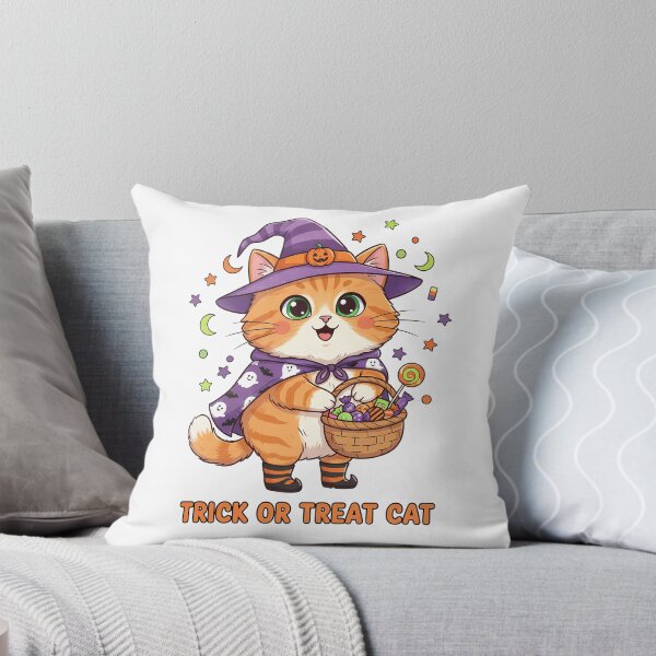 Item preview, Trick Or Treat Cat Halloween Costume Candy Basket designed and sold by GizmoDesign.