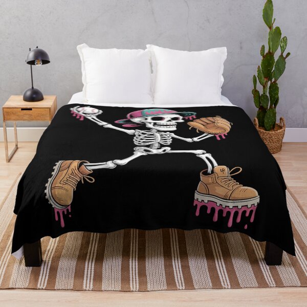 Item preview, Skeleton Ice Cream Drip Baseball Sport Player Halloween designed and sold by ValerieRodrigue.