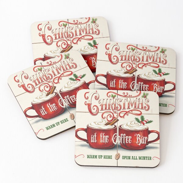 Item preview, Christmas at the Coffee bar designed and sold by GiftsAndDecor.