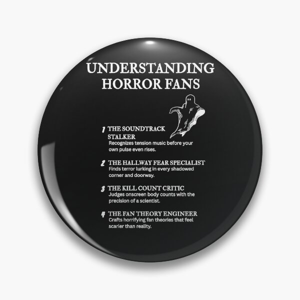 Item preview, Understanding Horror Fans Vol. 2 – Relatable Frights & Fandom Quotes – Black designed and sold by PsyFlow35.