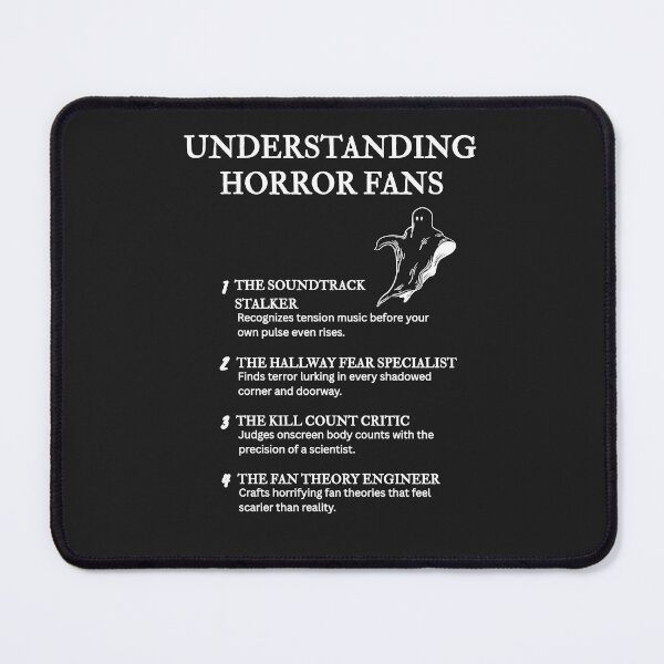 Item preview, Understanding Horror Fans Vol. 2 – Relatable Frights & Fandom Quotes – Black designed and sold by PsyFlow35.