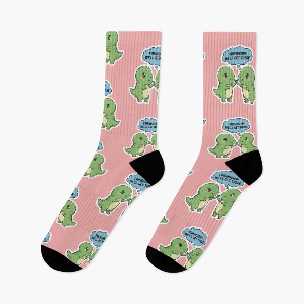 Item preview, Funny Cute Dinosaur Friendship We'll Get There Sarcastic Motivation Gift designed and sold by bvdesignart.