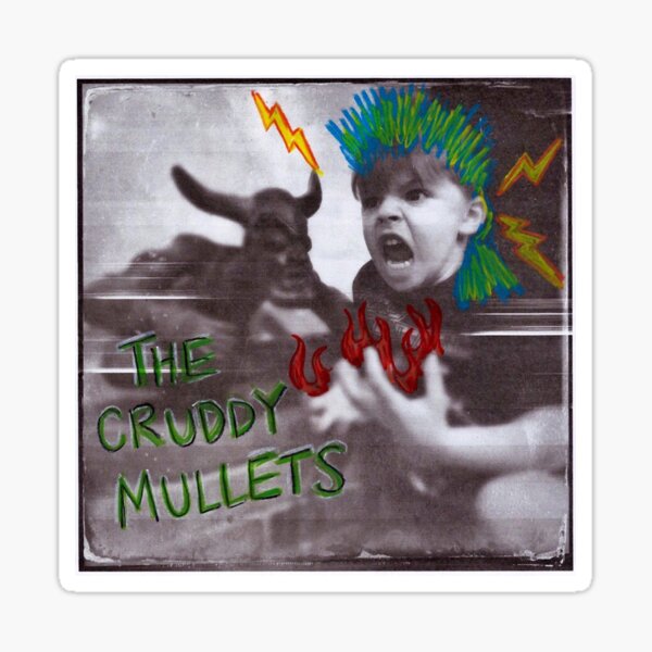 The Cruddy Mullets Album Cover Sticker