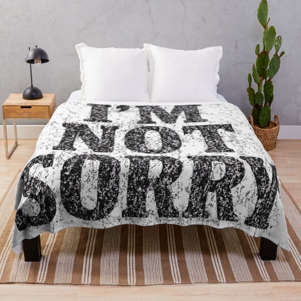 Item preview, I’m Not Sorry Grunge Distressed Typography designed and sold by The Sandy Design Store.