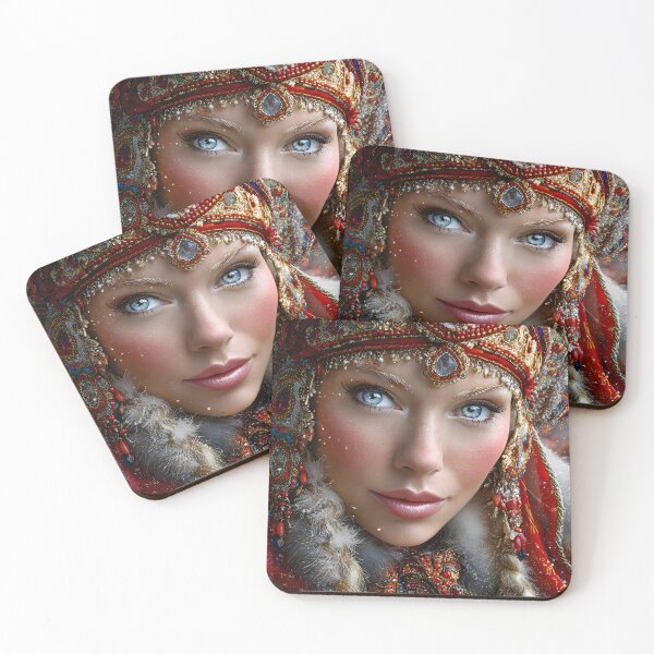 Item preview, Majestic Russian Woman in Traditional Attire designed and sold by Artessie.