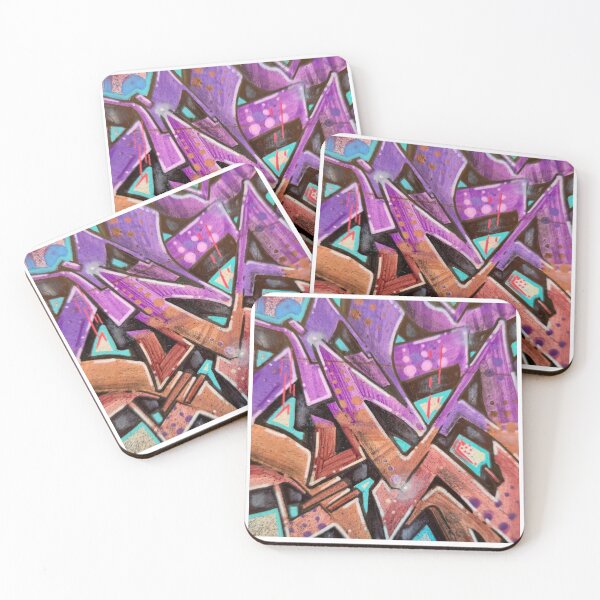 Item preview, Gritty Purple and Brown Graffiti wall designed and sold by Smurfie One1.