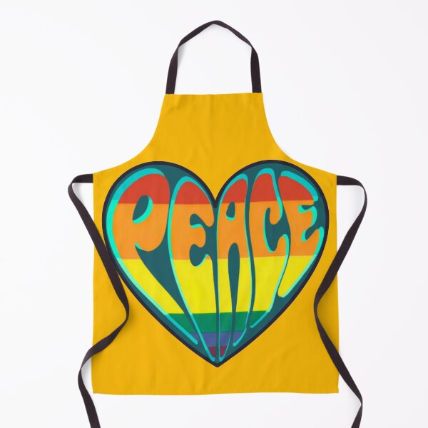Item preview, Peace - retro rainbow colored heart  designed and sold by Stefrait-7.