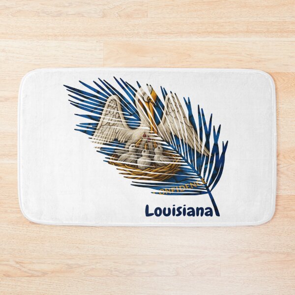 Item preview, Abstract Louisiana Flag – Feather Shape Design designed and sold by ArteJorge48.