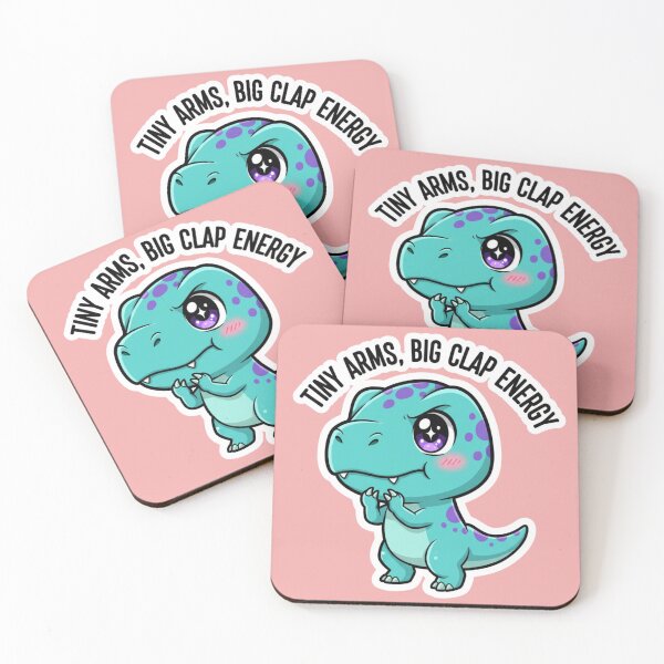 Item preview, Funny Cute Dinosaur Tiny Arms Big Clap Energy Sarcastic Motivation Meme designed and sold by bvdesignart.