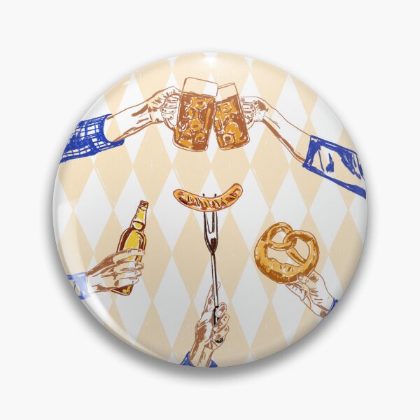 Item preview, Oktoberfest Cheers Vintage Illustration designed and sold by MaiZephyr.
