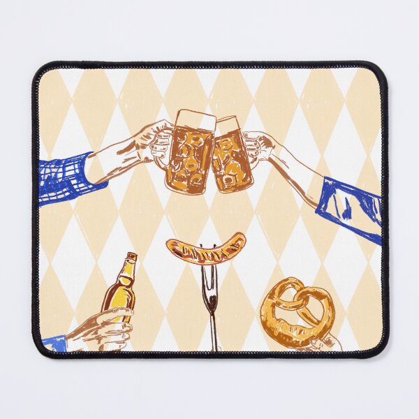Item preview, Oktoberfest Cheers Vintage Illustration designed and sold by MaiZephyr.