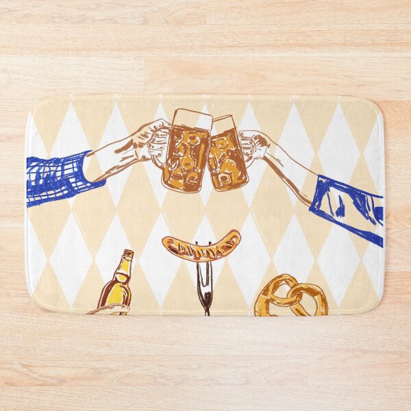 Item preview, Oktoberfest Cheers Vintage Illustration designed and sold by MaiZephyr.