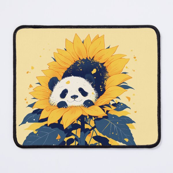 Item preview, Cute Panda in Sunflower designed and sold by WoollenLlama.