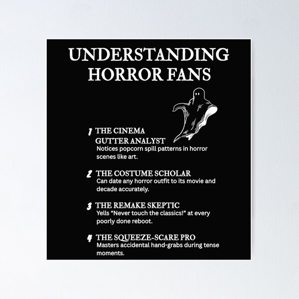Item preview, Understanding Horror Fans – The Midnight Movie Edition – Black designed and sold by PsyFlow35.