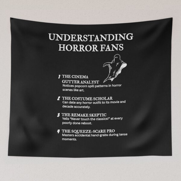 Item preview, Understanding Horror Fans – The Midnight Movie Edition – Black designed and sold by PsyFlow35.