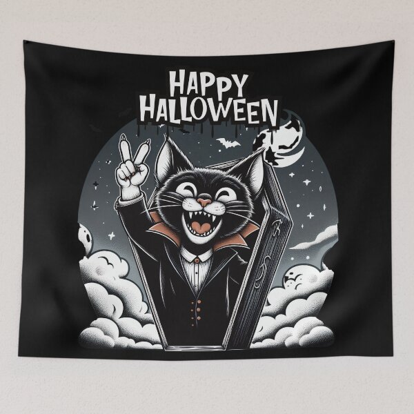 Item preview, Vampire Kitty Peace Sign3 designed and sold by HappyHavenStu.