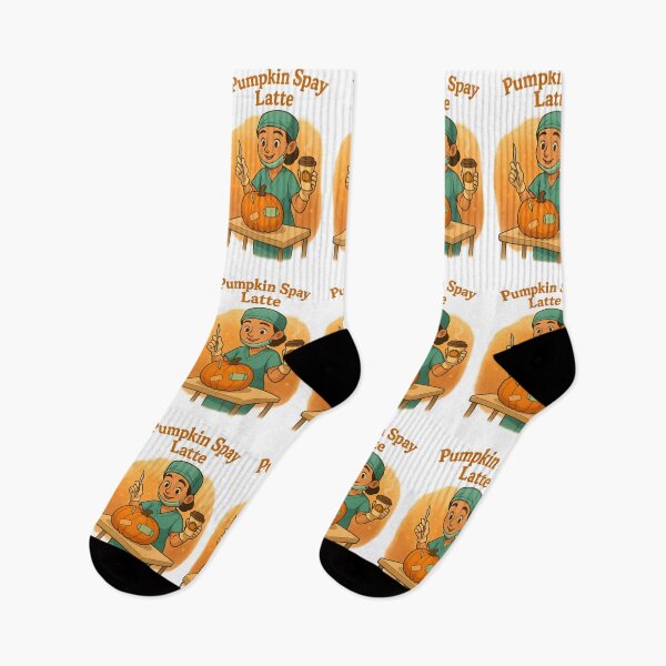 Item preview, Pumpkin Spay Latte – Funny Veterinary Halloween Pun Design designed and sold by Bettybee00.