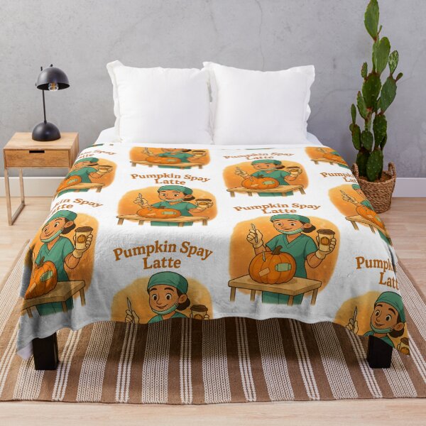Item preview, Pumpkin Spay Latte – Funny Veterinary Halloween Pun Design designed and sold by Bettybee00.
