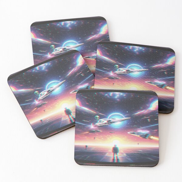 Item preview, Glitched Galaxy Invasion: RetroWave Alien Dream designed and sold by "TXSiSsY's TRIUMPH BY GRACE".