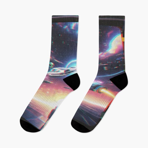 Item preview, Glitched Galaxy Invasion: RetroWave Alien Dream designed and sold by "TXSiSsY's TRIUMPH BY GRACE".