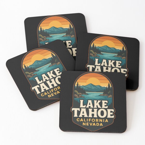 Item preview, Lake Tahoe California Nevada Retro Travel designed and sold by TomFrontierArt.