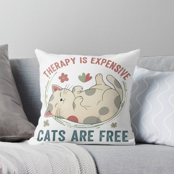 Item preview, Therapy Is Expensive Cats Are Free Mental Health designed and sold by GizmoDesign.