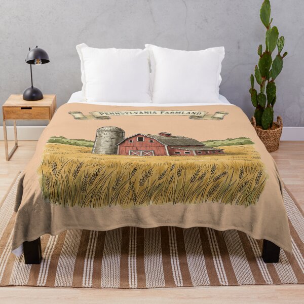 Item preview, Pennsylvania Farmland – Rustic Barn & Golden Wheat designed and sold by PostersMode.