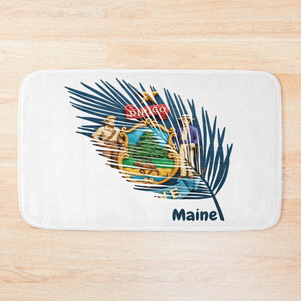 Item preview, Abstract Maine Flag – Feather Shape Design designed and sold by ArteJorge48.