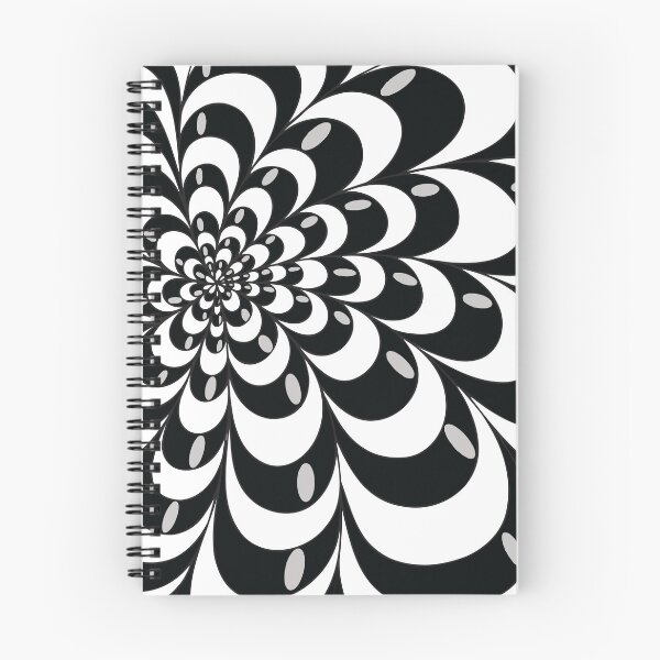 Item preview, Spiral Doodle. Black and White Optical Illusion designed and sold by SmilingAnny.