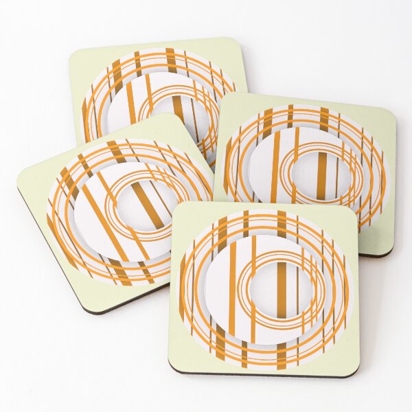 Item preview, geometric with orange circles designed and sold by AlbertoRuiZ.