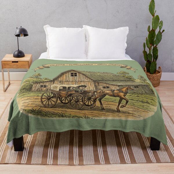 Item preview, Lancaster – Amish Country Horse & Barn Emblem designed and sold by PostersMode.