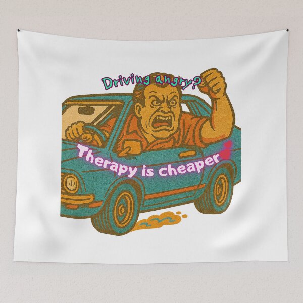 Item preview, Angry Driver? Get Therapy Instead designed and sold by Cynic Club.