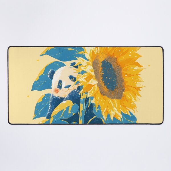 Item preview, Cute Panda in Sunflower designed and sold by WoollenLlama.