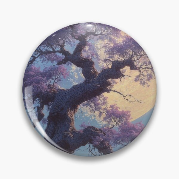 Item preview, Pink Tree Enchanted Moonlight Nature Fantasy Night designed and sold by She was a  Dreamer....
