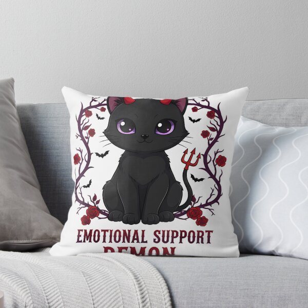 Item preview, Emotional Support Demon Cat Dark Cute Gothic designed and sold by GizmoDesign.
