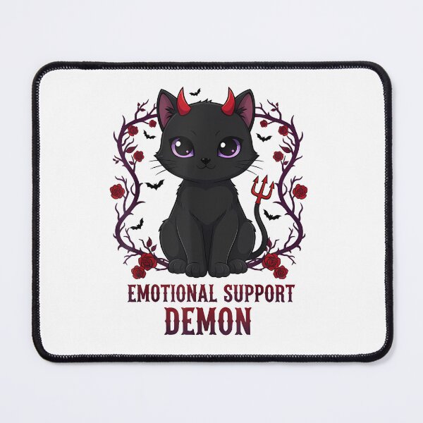 Item preview, Emotional Support Demon Cat Dark Cute Gothic designed and sold by GizmoDesign.