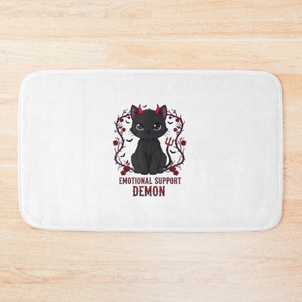Item preview, Emotional Support Demon Cat Dark Cute Gothic designed and sold by GizmoDesign.
