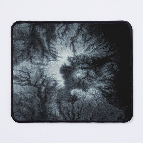 Item preview, cyber contour map of wollumbin volcano designed and sold by lyssafox.